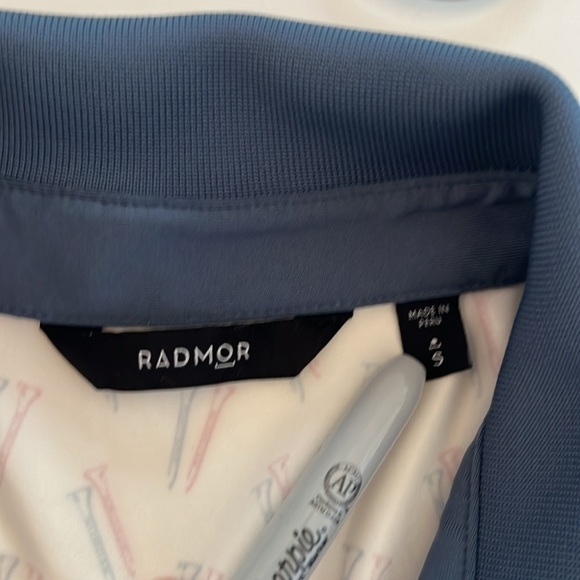 Radmor Taylor Recycled Mr. Tee - True Blue/Snow White Size S - Picture 6 of 7